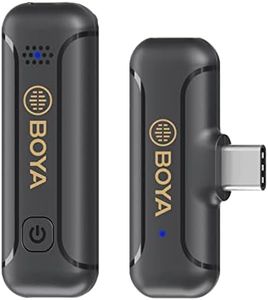 Boya Microphone Cravate sans Fil, Clip de Revers Plug Play 2,4 GHz sur Micro USB-C pour Smartphone, Ordinateur Portable, Enregistrement vidéo Tiktok Facebook Youtube Live Stream