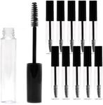 VANANA 10 PCS 10ml Portable Bottle Empty Mascara Tube with Eyelash Wand, Rubber Inserts