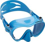 CRESSI F1 Mask Blue - Frameless Mask for Diving and Snorkeling, Blue, One Size, Unisex