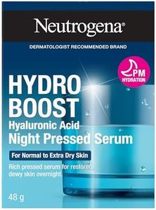 Neutrogena Moisturizer Neutrogena Hydro Boost Night Pressed Face Serum With Purified Hyaluronic Acid and Antioxidants for moisturized Skin, 48g, 48 Milliliters