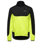 GOREWEAR C5 GORE® WINDSTOPPER® Thermo Trail Jacket, Black/Neon Yellow, L