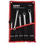 Sunex 9950 SAE Double Box Wrench Set, 5 Piece