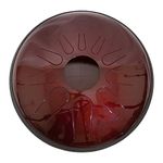 Idiopan Dominus Steel Tongue Drum 14 inch Ruby Red & Mallets