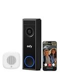 eufy Video Doorbell Camera Wireless C30 with Chime 2, Live Video Calls, 2K FHD, 10 Bell Sounds, Bluetooth Auto-Pairing, Battery Powered, Easy Installation, HomeBase S380 Compatible, No Monthly Fee