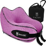 SNUGL Travel Pillow for Kids - Memory Foam Kids Neck Pillows for Travel | Neck Rest Children Travel Pillows for Airplanes | Kids Travel Pillow with Carry Bag & Clip | Kids Flight Travel Essentials