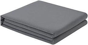 FreshCulture King Flat Sheet - Hotel Quality King Flat Sheet Only - Brushed Microfiber Top Sheet - Ultra Soft & Breathable - Wrinkle-Free - Easy Care - Single Flat Sheet (King, Dark Grey)