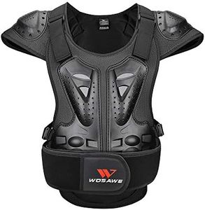 WOSAWE Adults Motorcycle Body Armor ATV Protective Vest Dirtbike Chest Back Protector, Large