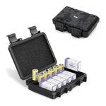 KIWIFOTOS Battery Storage Organizer Box for 6x CR123A/ CR16340/ CR18350/ CR15270(CR2) and 6x 9V Battery, IP6/7 Waterproof and Dustproof Batteries Organiser Case (Battery not included)