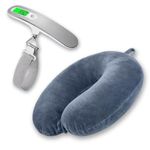 Billebon LCD Display Luggage Weighing Scale Accurate Weight Measurement (Weighing Scale With Grey Neck Pillow)