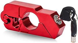 PSLER Motorcycle Handlebar Lock A Grip Throttle Brake Lock to Secure Motorcycles Mopeds Scooters ATV Street Bike Dirt Bike Motorbike in Under 5 Seconds(Red)