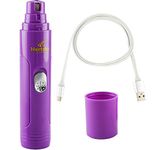 Electric Pet Nail Grinder by Hertzko - for Gentle and Painless Paws Grooming, Trimming, Shaping, and Smoothing for Dogs, Cats, Rabbits and Birds - Portable & Rechargeable, Includes USB Wire