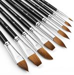 Kolinsky Watercolour Brushes Set-9p