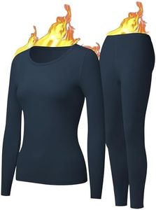 UNIQUEBELLA Womens Thermal Underwear Long Johns Base Layer Set for Women Athletic Underwear Set