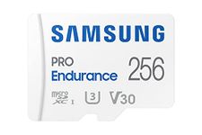 Samsung PRO Endurance 256GB microSDXC UHS-I U3 100MB/s Video Monitoring Memory Card with Adapter (MB-MJ256KA)