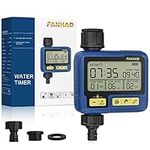 FANHAO Sprinkler Timer, Programmable Water Timer for Garden Hose, Outdoor Hose Timer with Child Lock Mode, Rain Delay/Auto & Manual Watering Control, Digital Irrigation Timer System for Yard, Lawns