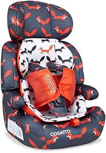 Cosatto Zoomi Car Seat - Group 1 2 3, 9-36 kg, 9 Months-12 Years, Forward Facing, Charcoal Mister Fox