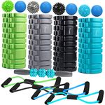 SYOURSELF Foam Roller for Muscle Massage-13" x 5.5", EVA, Trigger Point-Deep Tissue, Myofascial Release, Physical Therapy for Pain Relief, Exercise, Yoga, Pilates+Instructions, Carry Bag