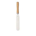 KitchenCraft Small Palette Knife / Cake Spatula, Metal with Wooden Handle, 13.5 cm Blade, Silver/Beige, 23 cm (9 inches)