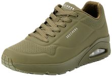 Skechers UNO - Stand ON AIR Casual Sneakers for Mens, Dark Green- 52458-DKGR