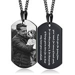 VNOX Personalized Dog Tags Necklace