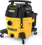 DEWALT 9 Gallon STEALTHSONIC Ultra Quiet Poly Shop Vacuum Wet/Dry, DXV09P-QTA Noise Reduction Vac for Shop, Heavy Duty Shop Vacuum for Jobsite/Workshop, Reduce Motor Noise, Yellow