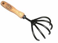 DeWit 5-Tine Cultivator with Short Handle, Lightweight & Durable Garden Tool with Comfortable Grip