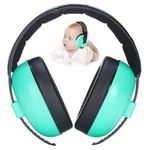 Kids Noise Cancelling Earmuffs – Hearing Protection for Babies & Toddlers, Adjustable & Comfortable Headphones for Autism, Concerts, Fireworks, Travel & Flight (Mint)"