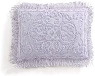 Beatrice Home Fashions Medallion Chenille Bedspread, Standard Sham, Lavender