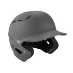 Mizuno B6 Adult Baseball Batting Helmet, Grey, Small/Medium