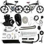 Bicycle Engine Kit Motorized 80cc 2 Stroke Petrol Gas Motor Engine Bike Kit Compatible with Most 24" - 28' Wheel Bikes by Amebee for Bicycle Mountain and Road Bike Gas Motorized Motor Bike (Black)