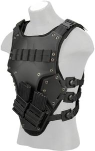 GoldenBall Lightweight Tactical TF3 High Speed Mag Strap Airsoft Paintball Body Armor (Mag Not Included) (Black)