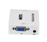 VYAR VGA to HDMI, Mini HD 1080P 3.5mm Audio VGA to HDMI HD HDTV Video Converter Box Adapter VGA2HDMI for PC Laptop Dispaly Projector