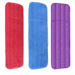 6 Pack Microfiber Mop Pad,Spray Mop Pad Replacement, Reveal Mop Cleaning Pad,Fit for Wet/Dry Spray Mops & Reveal Mops Washable 16.5 * 5.5 Inches.