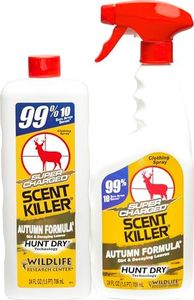 Wildlife Research Scent Killer 579 Super Charged Autumn Formula Spray 24/24 Combo, 48 oz.