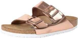 BIRKENSTOCK Unisex - Adult Arizona 51061, Birko-Flor Clogs & Mules (Regular), Brown metallic copper, 7 UK