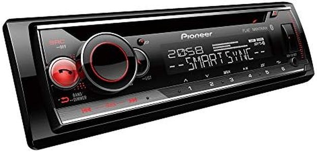 Pioneer DEH-S520BT - Autoradio con CD de 1 DIN con Bluetooth®, iluminación multicolor, USB, aplicación Pioneer Smart Sync y compatible con dispositivos Apple y Android