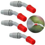 4 PCS Spray Nozzles Durable Weedkiller Cone Spare Parts Sprayers Replacement Fan Shape Nozzles for Watering and Cleaning