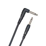 D’Addario Accessories Classic Series Guitar Cable - Instrument Cord with ¼ Inch Ends - Durable & Reliable - Bass or Guitar Cord - Right Angle - 20 feet