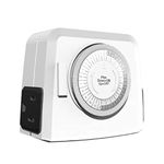 Stanley 31199 TimeIt Twin 2-Outlet Grounded Mechanical Timer by Stanley