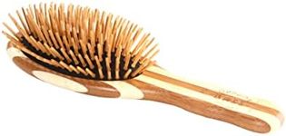 BASS BRUSHES Bamboo Wood Hair Brush Small Oval