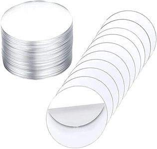 30 Pieces 4 Inch Thick 2mm Clear Circle Acrylic Ornaments Ornament Rounds Sheet Plexiglass Disc Blanks Transparent Round Sign for DIY Crafts Picture Frame Painting Projects Supplies