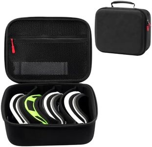 ProCase Large Hard Case for Multiple Ski Goggles, Travel Carrying Snow Goggles Bag Cover with Extra Lens Storage -Black