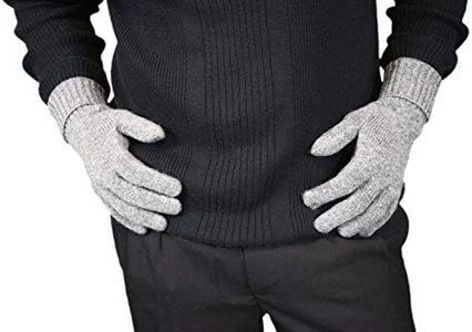 Cashmere Boutique: 100% Pure Cashmere Unisex Gloves (Color: Black, Size: 10" x 4")