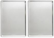 Nordic Ware Aluminum Full Size Sheet Pan 26 x 18 inches for Commercial Oven use, Full Sheet, 2-Pack