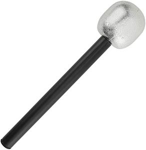 Skeleteen Stage Mic Costume Prop - Rock Star Toy Microphone Party Favor Decorative Props Costume Accessory - 1 Piece