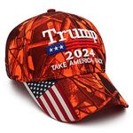 Trump 2024 Hat Donald Trump Merchandise MAGA Hat Make America Great Again Hat USA Flag Embroidered MAGA Baseball Cap, Take America Back Hat-red Camo, One Size