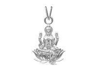 ZALKARI Mata Laxmi Mahalaxmi Silver Religious Pendant Religious Gift Pendant Necklace For Men & Women Pure 925 Silver Maha Laxmi For Good Health & Wealth