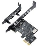 BEYIMEI PCI-E 1X to USB 3.2 GEN1 5Gbps Type-E A-Key Expansion Card,Front Panel Type-C Interface for Desktop PC(ASM1042A)