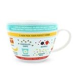 Ginger Fox - Perfect Porridge Mug. Ceramic Coffee Mug with Instructions and Imprinted Measurements. Breakfast Mugs as Gifts for Family and Friends. Microwave-and-Dishwasher-Safe Tea Mugs. 400 ml