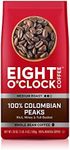 Eight O'Clock Coffee 100% Colombian Peaks, Medium Roast, Whole Bean Coffee, 20 Ounce, 100% Arabica, Kosher Certified